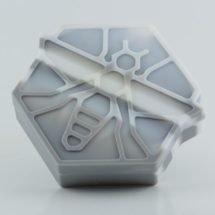 Buzzed Silicone Container with Stainless Steel Tool (Grey)