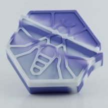 Buzzed Silicone Container with Stainless Steel Tool (Purple)